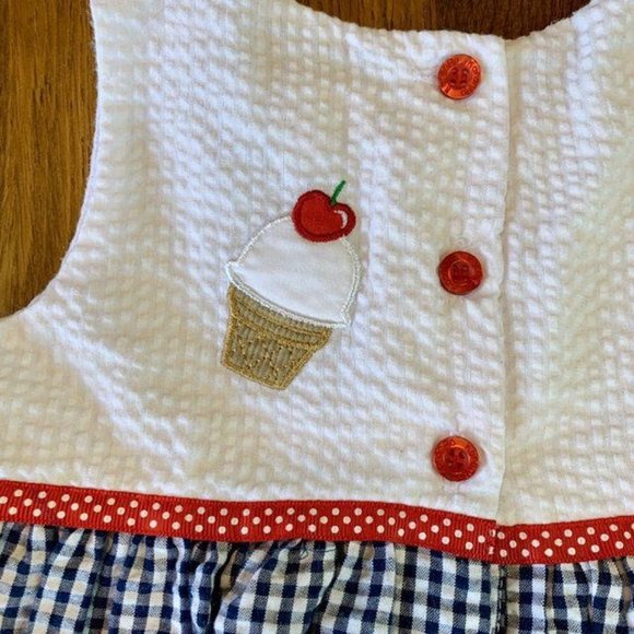 KORANGO Australia Girls Ice-Cream Dress 12-18 Mos Gingham Toddler Girl Summer - Picture 7 of 9